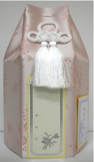 ［骨壺覆い］柄オオイ「桃」