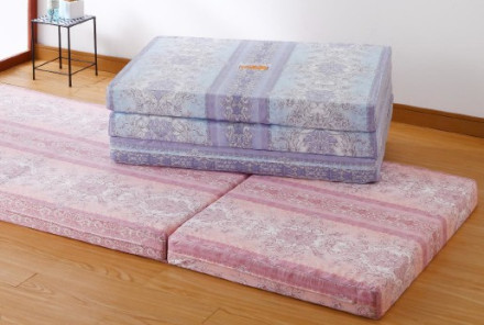 【敷布団】指圧式敷布団（3つ折タイプ）／ダブルサイズ＊柄が変わる場合がございます