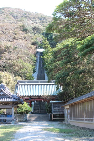 千葉県館山市　洲崎神社階段