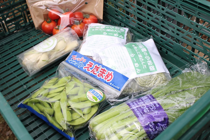 旬の野菜が自販機で手に入る