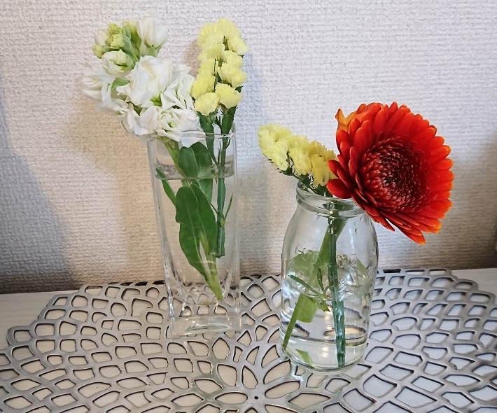 お花を飾ってみました
