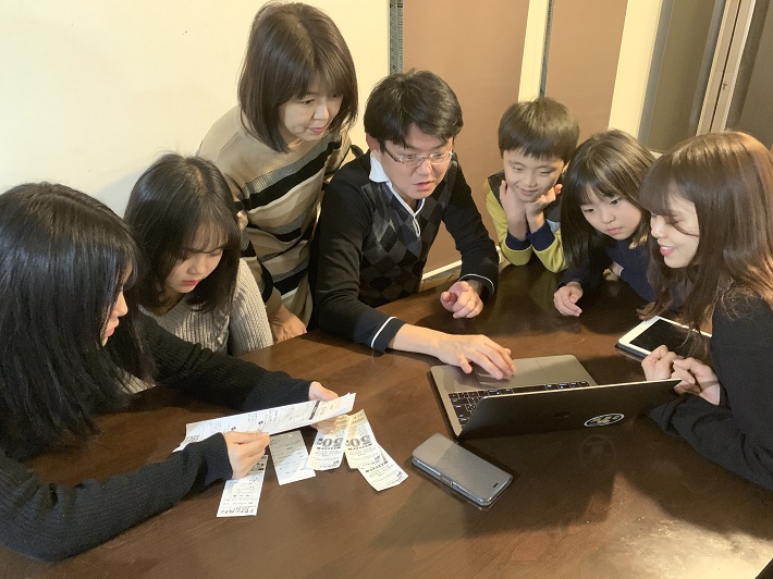 横山家名物！家族マネー会議の様子