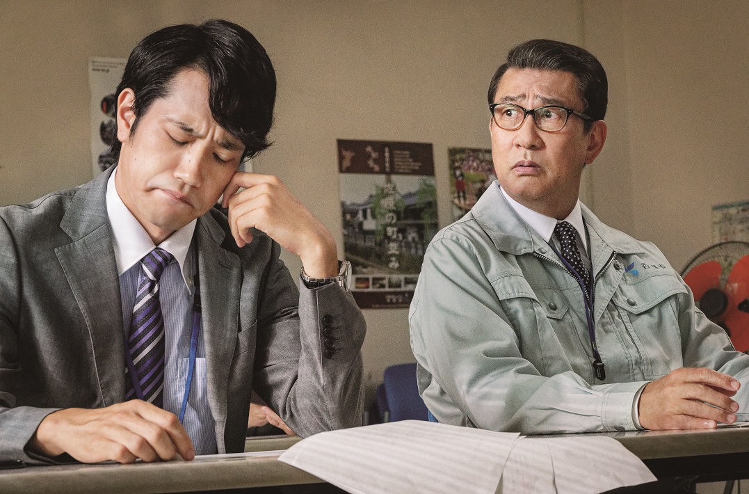 映画『大河への道』出演の中井貴一と松山ケンイチ