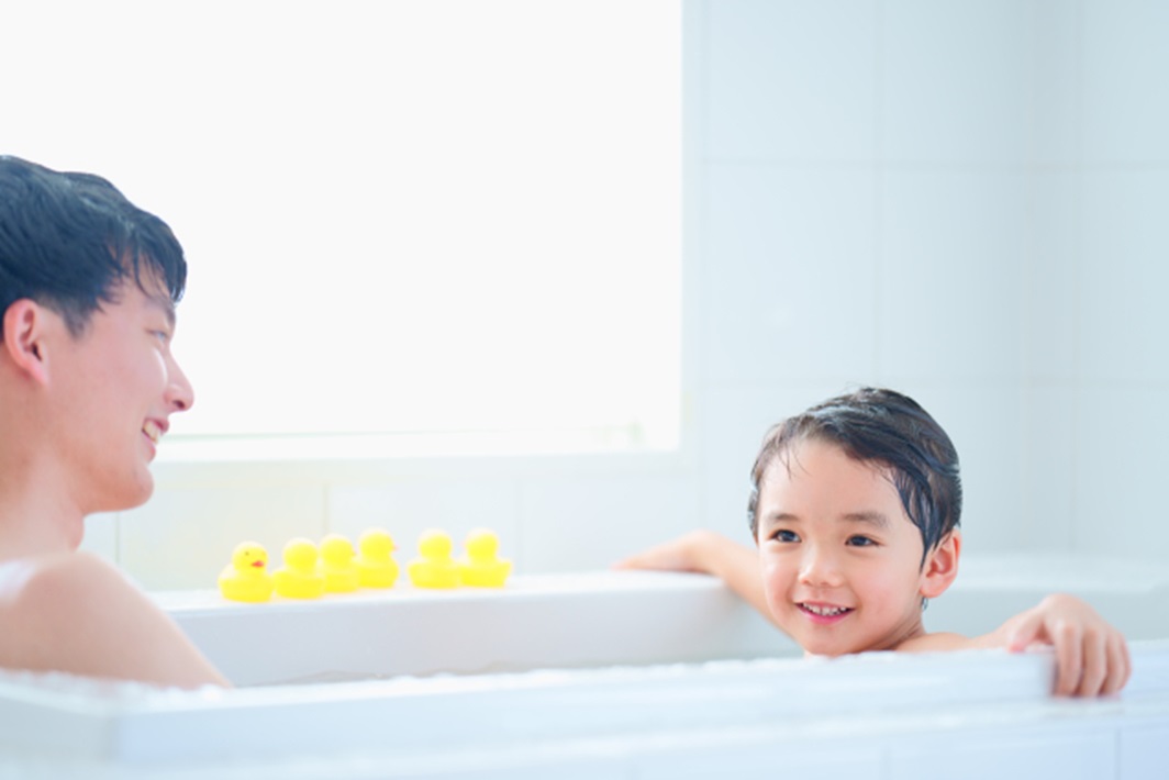 肌を健やかに保つ子どものお風呂の入り方