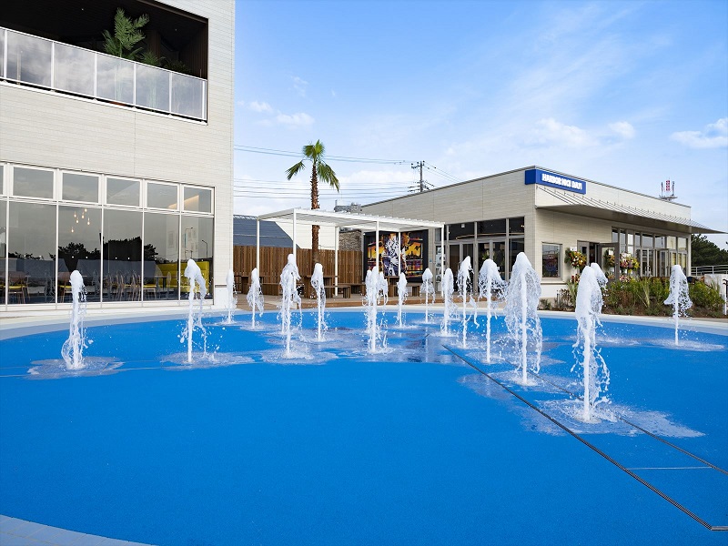 鳥居崎海浜公園の噴水