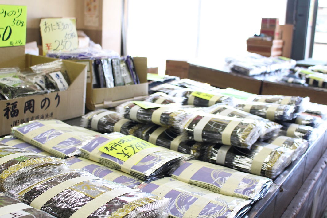 成田市場の関連食品棟で見つけた海苔