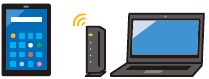 タブレットやPCのイラスト