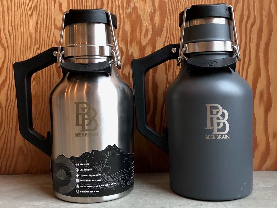 ビアブレインオリジナルのグラウラーボトル