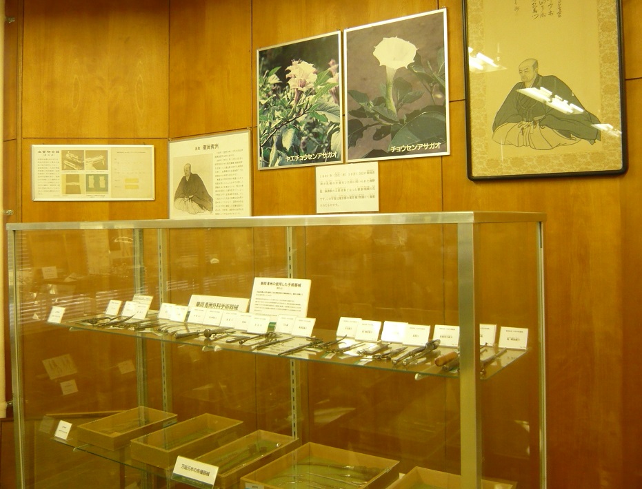 印西市立印旛医科器械歴史資料館の華岡青洲の展示
