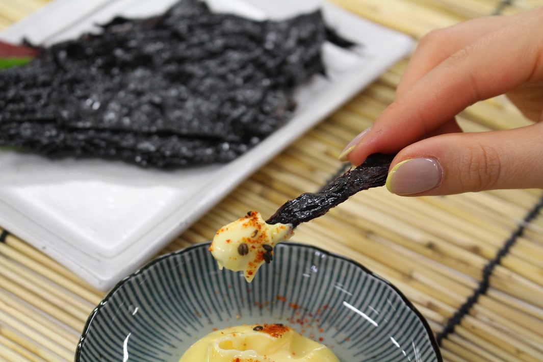 【ハクダイ食品】くじらのたれをお取り寄せ・マヨネーズと七味で食べてもおいしい！