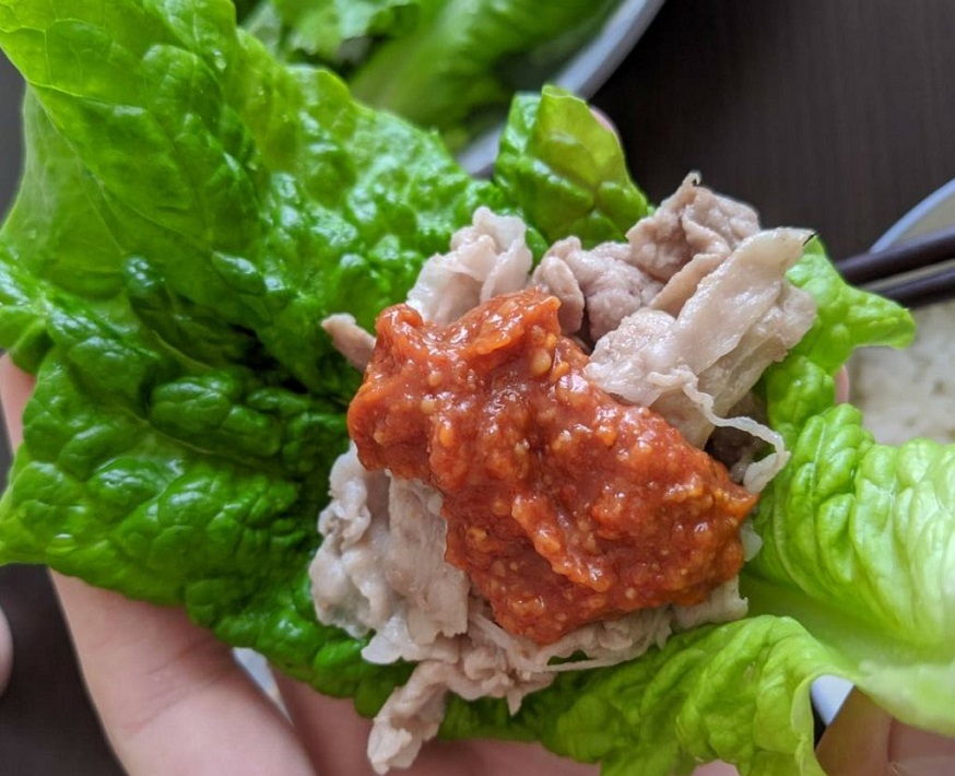 レタスとお肉