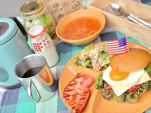 「高滝湖グランピングリゾート」の朝食