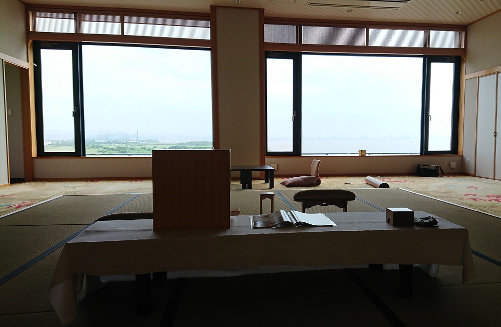棋聖戦が行われた部屋