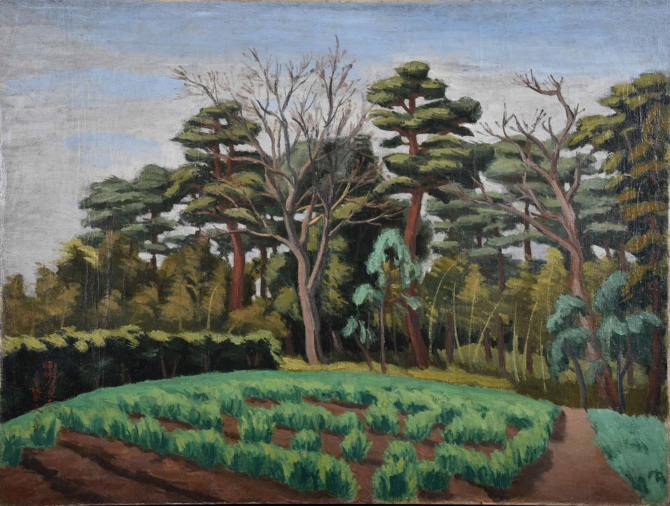 原田京平「我孫子風景」(1928) 我孫子市白樺文学館蔵