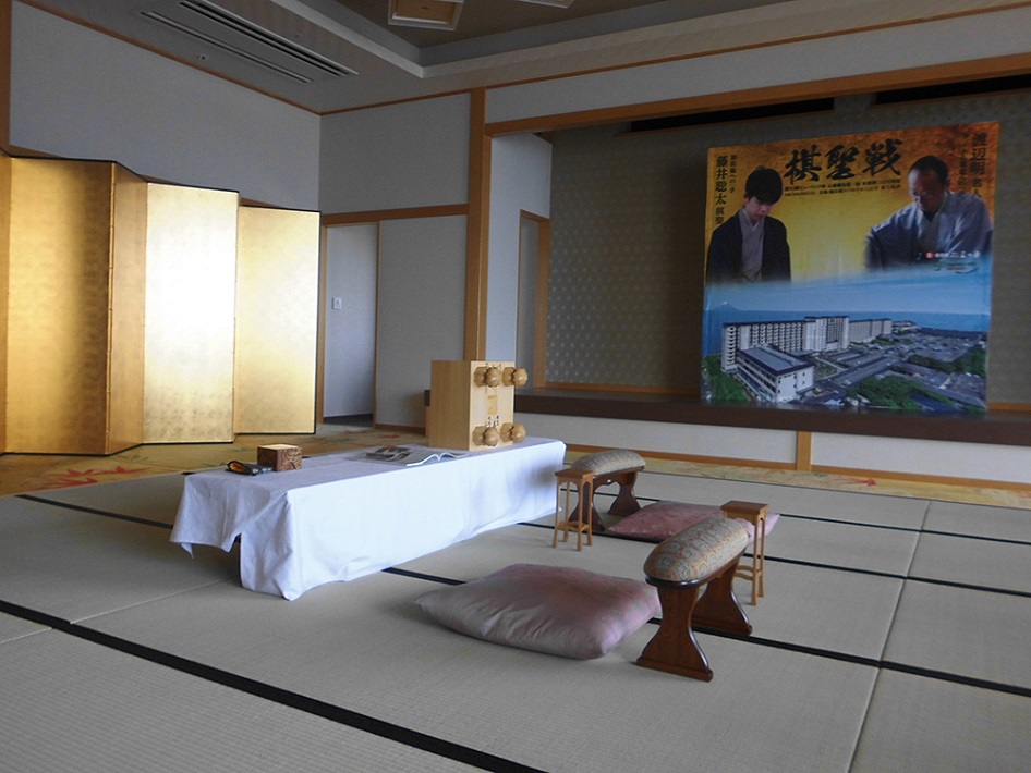 棋聖戦が行われた部屋