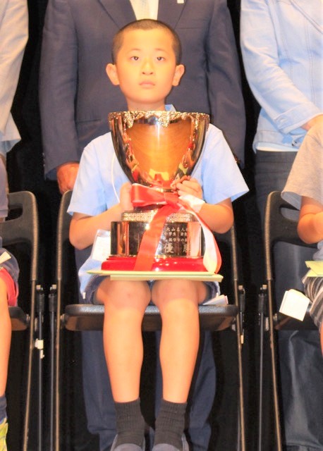 全国小学生倉敷王将戦　 低学年の部優勝 北原優くん