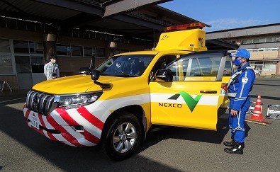 富里特別支援学校中学部「高速道路の仕事を体験」