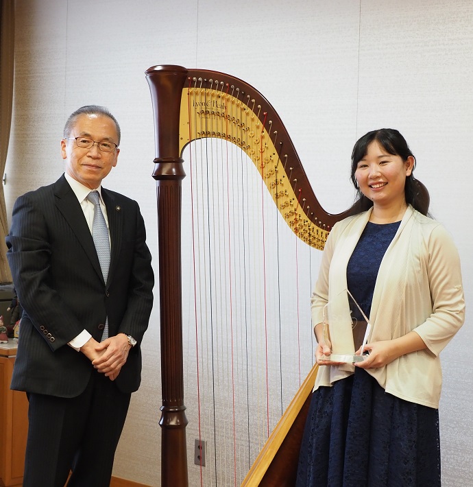 日本最大のハープコンクールで第1位　石丸瞳さん（船橋市出身）
