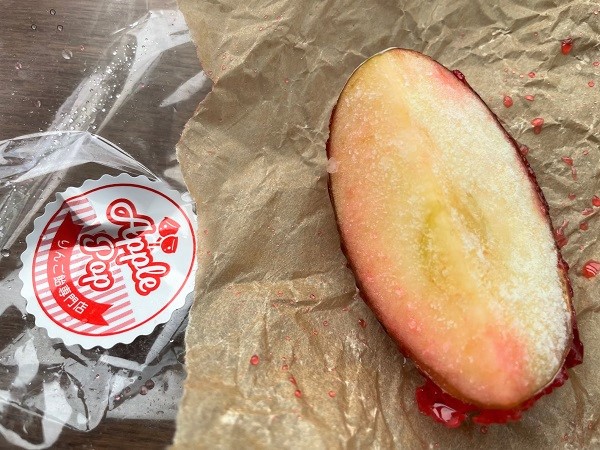 冷凍保存したりんご飴