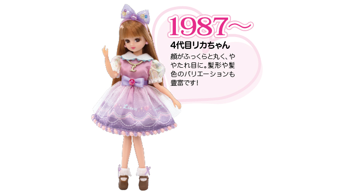 【リカちゃんの歴史】4代目リカちゃんは1987年生まれ。35年のロングセラー
