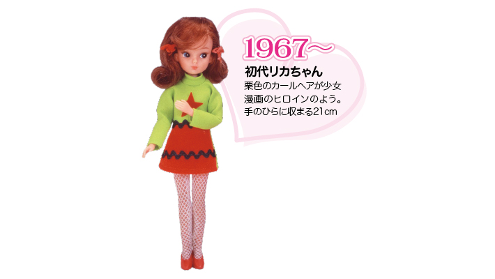 【リカちゃん人形の歴史】初代リカちゃんは1967年生まれ