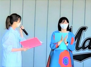 千葉ロッテ主催「ALL FOR CHIBA」にPR大使として出演する鈴川絢子さん