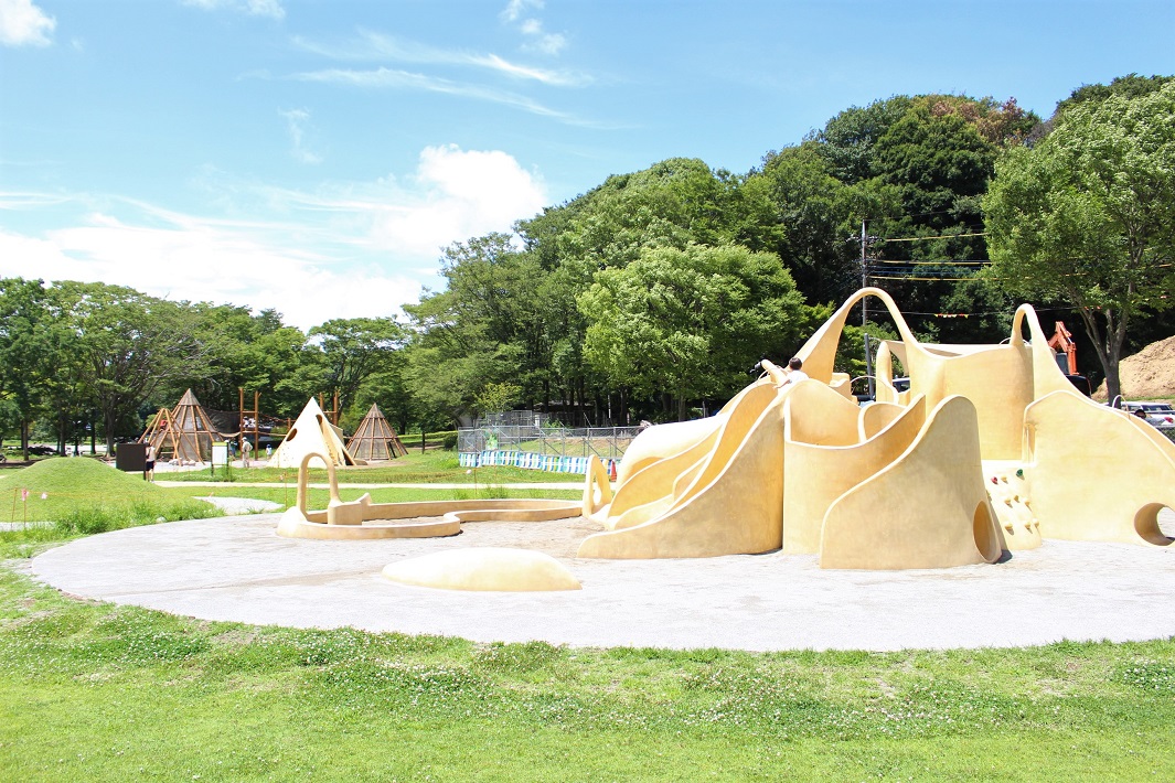 【松戸市】21世紀の森と広場「あそびのすみか」のオリジナル遊具はまるでアート！