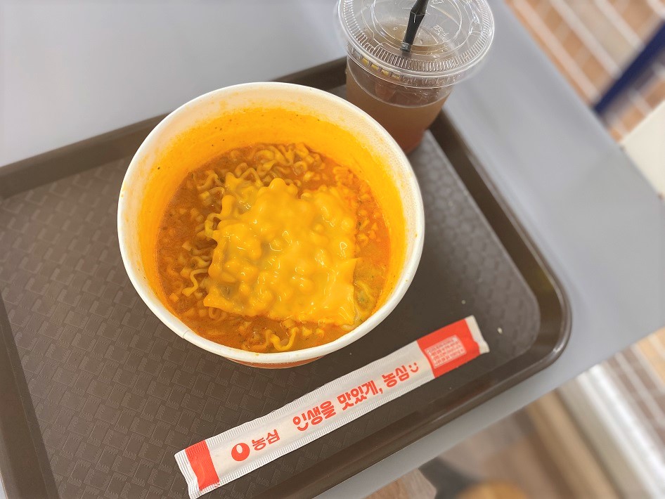 完成したラーメン