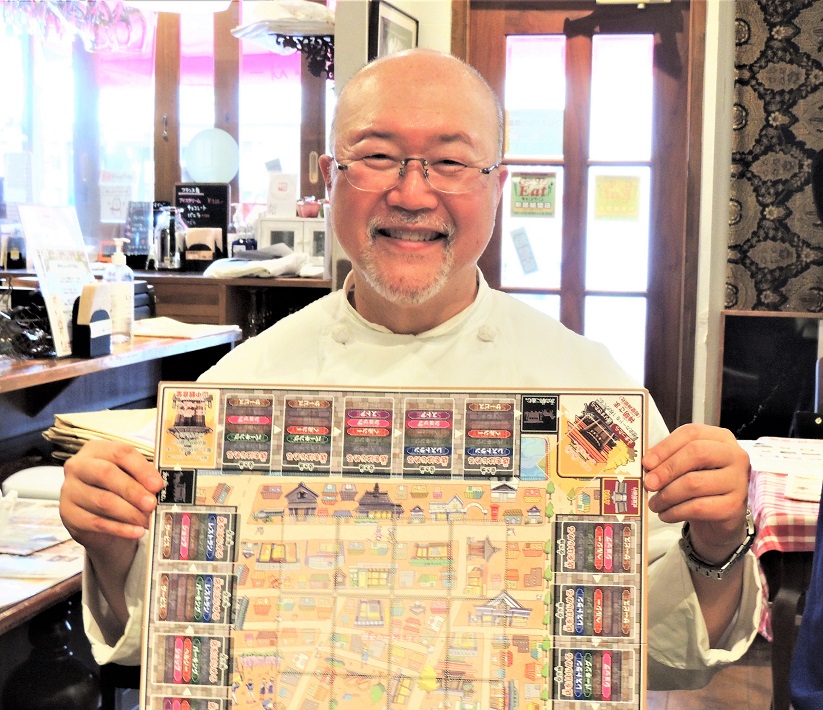 粕壁EAST POLLYと東口商店会会長・武井良明さん