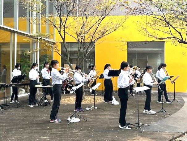 打瀬中学校吹奏楽部の皆さん