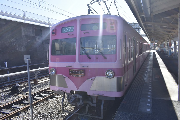 【流山市】流鉄流山線「さくら号」ハートのつり革と幸せの谷行きの切符