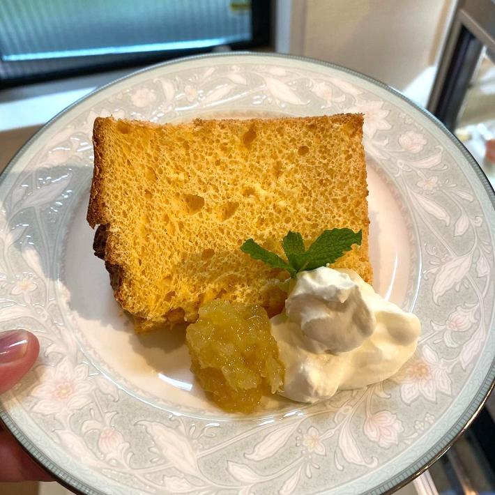 【上本郷】カフェレモン　添加物を極力抑えたフルーツや健康的な卵で作るケーキがおすすめシフォンケーキ