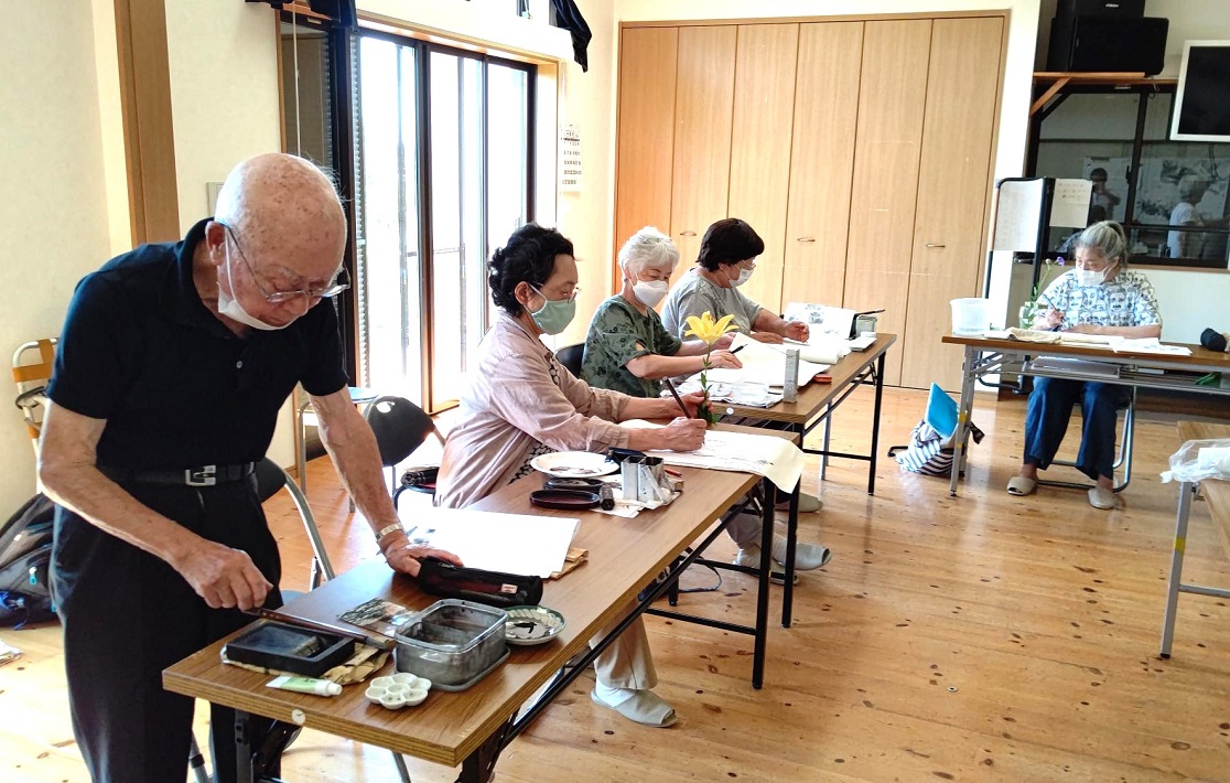 墨絵に興じる会 スケッチ