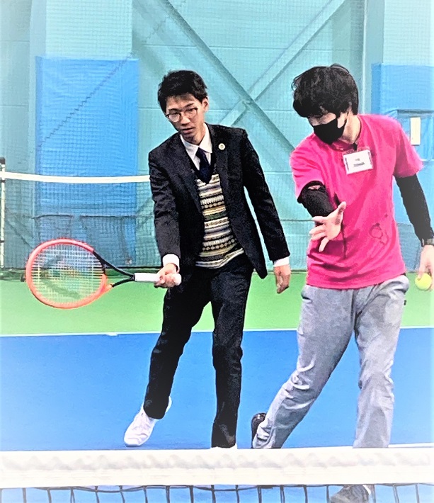 テニスの練習