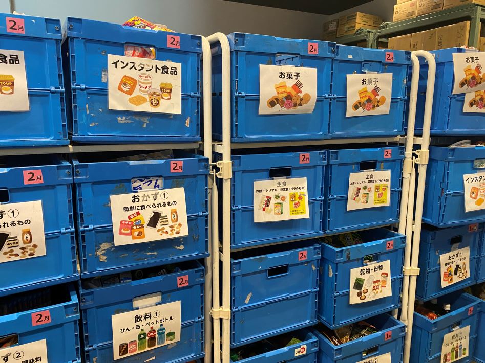 フードバンクに寄付された食品