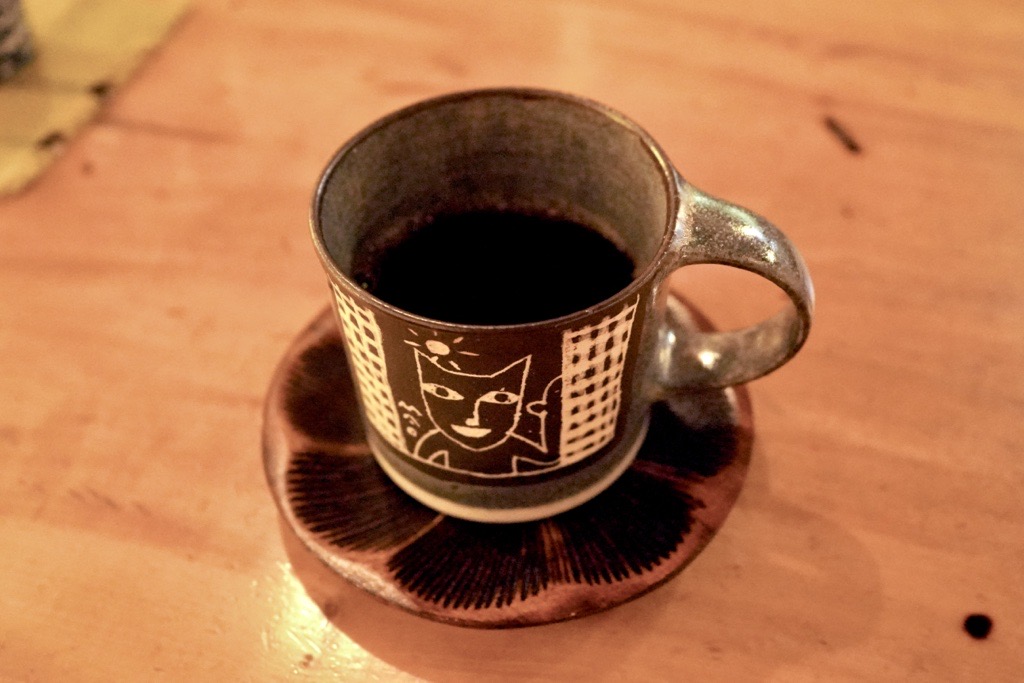 珈琲茶房 光香のコーヒーとコーヒーカップ