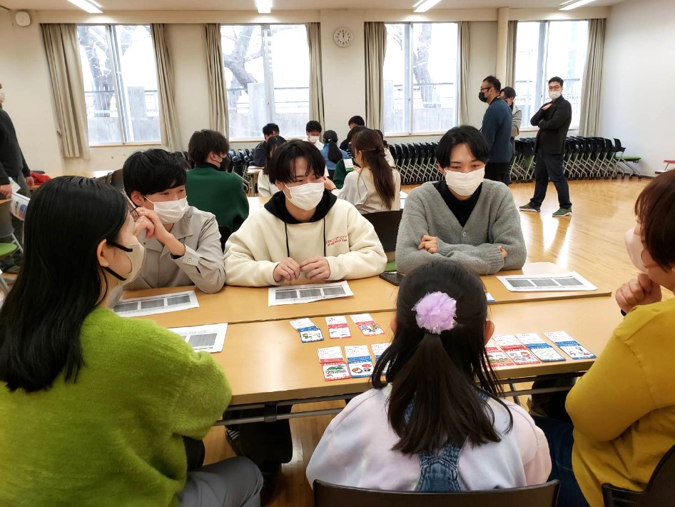 鎌ケ谷防災かるた 体験会の様子