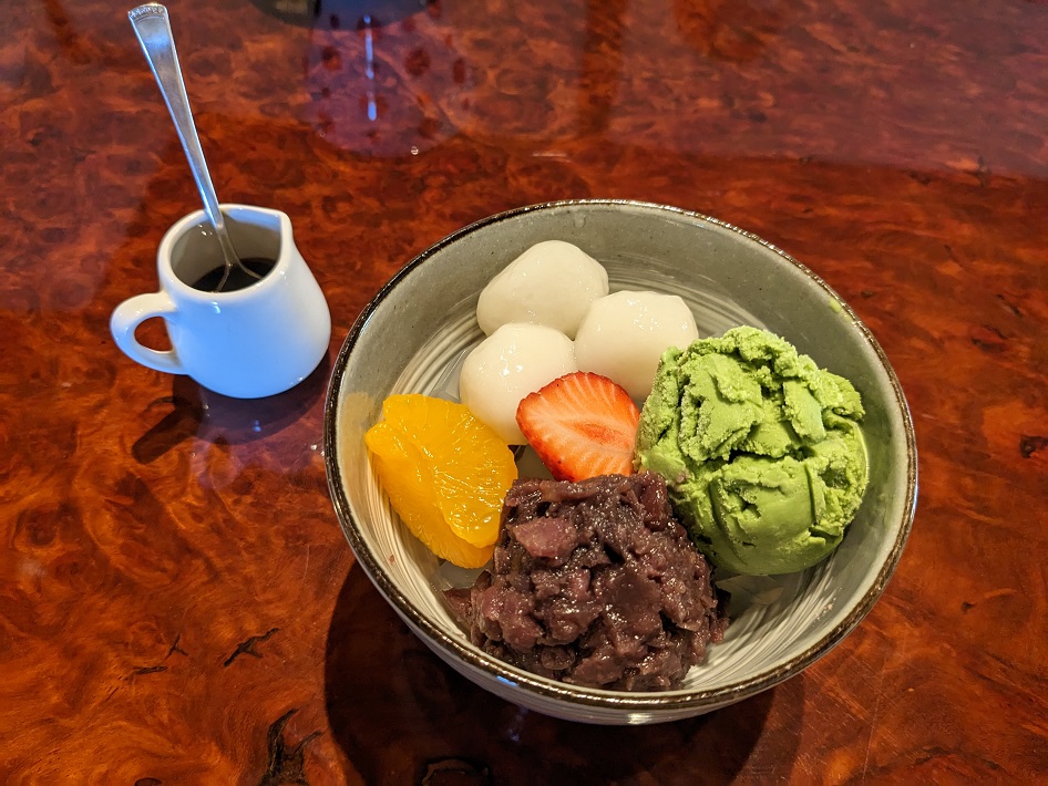 ゆずカフェ　古民家カフェ あんみつ