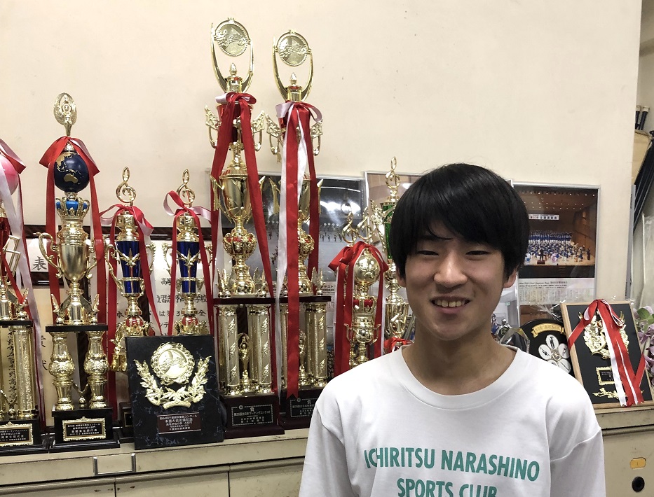 習志野高校吹奏楽部 部長の上杉さん