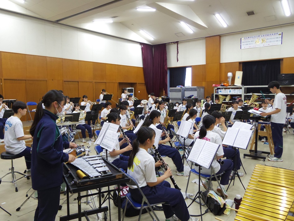 習志野高校吹奏楽部 練習の様子