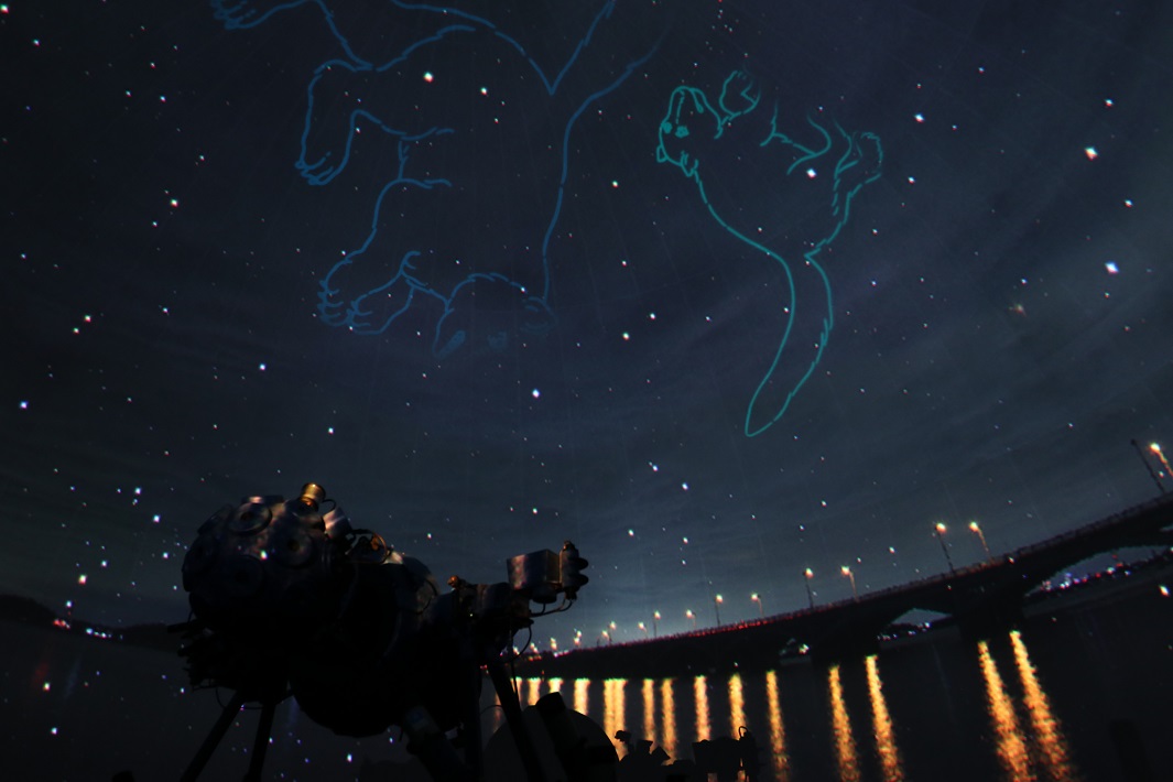 【我孫子市】手賀沼親水広場「水の館」のプラネタリウムで満天の星を