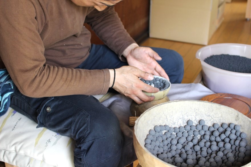 4号玉 玉込め作業 打ち上げ花火