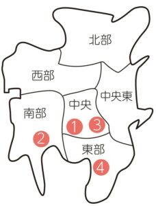 鎌ケ谷市子ども食堂地図