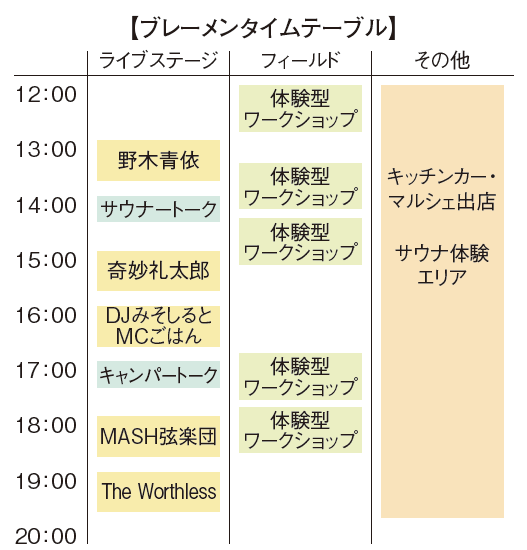 【千葉市中央区】趣味のある暮らしがテーマのフェス outdoor fes BREMEN 2023