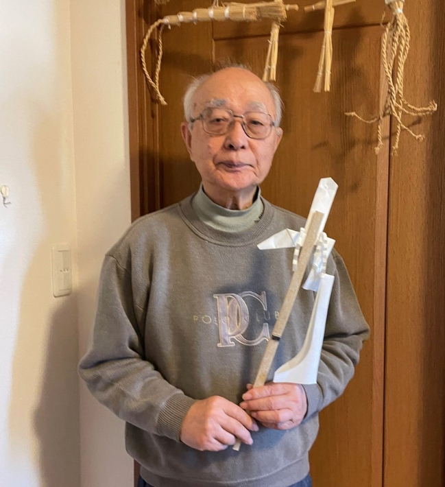 木更津市 小梵天を持つ篠田さん