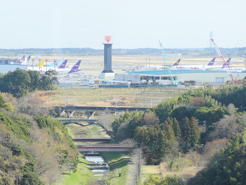 成田市 スカイダイニング「彩風」からの眺め