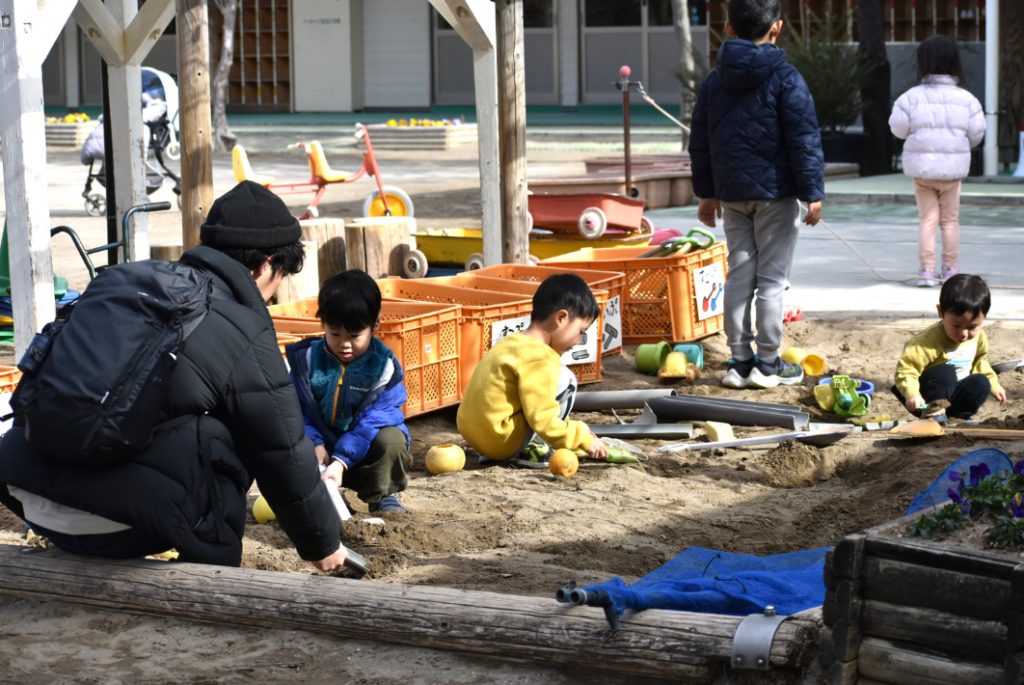 流山市 流山でパパと子どもが集う場所の様子