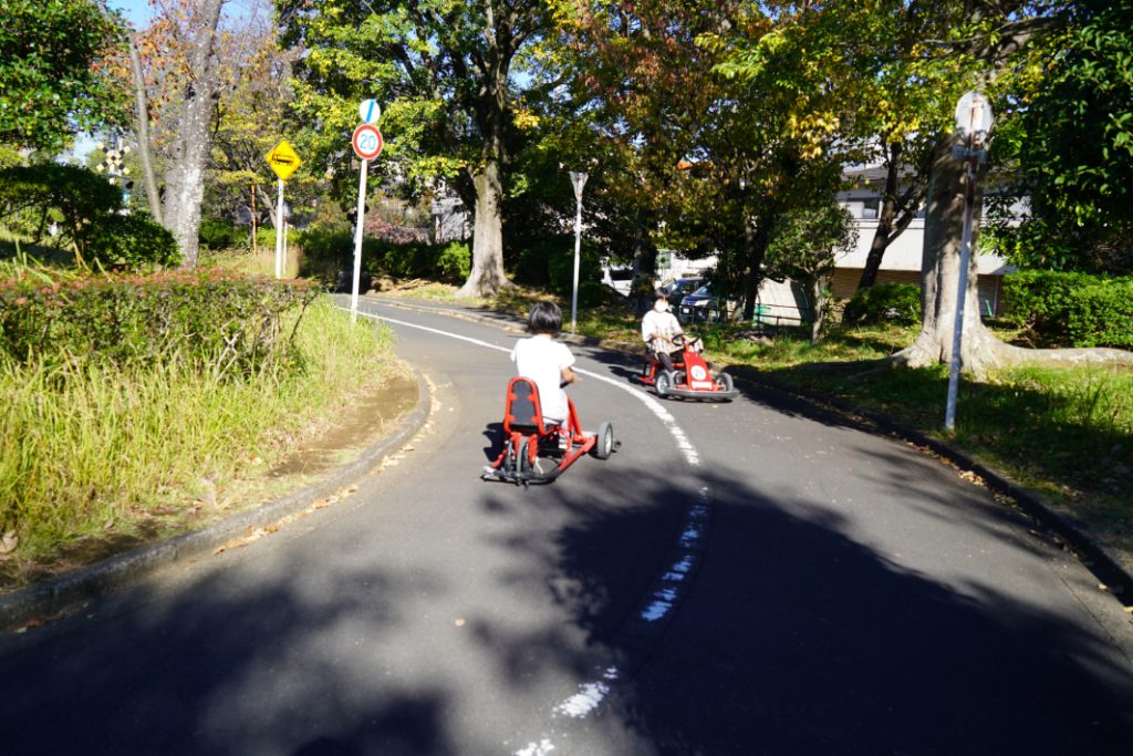 ユーカリ交通公園内の道路