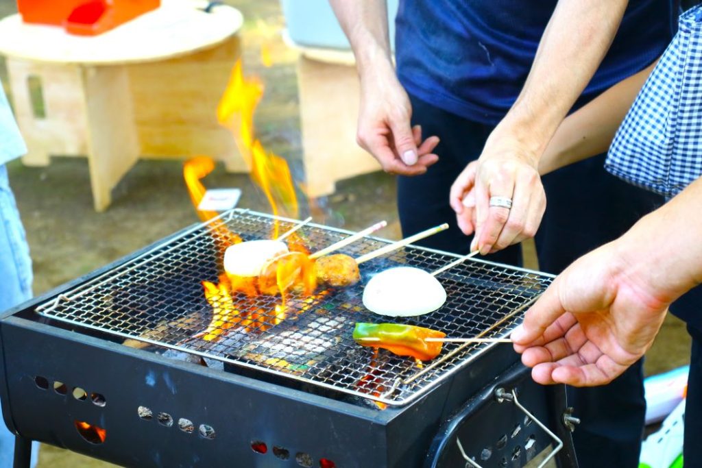 こどもBBQ食堂「どれくらいが食べ頃かな?」