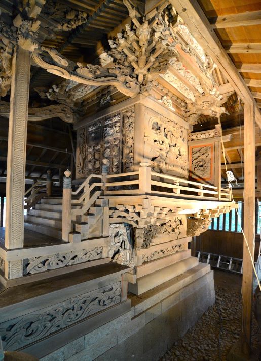 赤城神社の魅力に迫る 豪華絢爛な赤城神社本殿の彫刻(流山市立博物館提供)